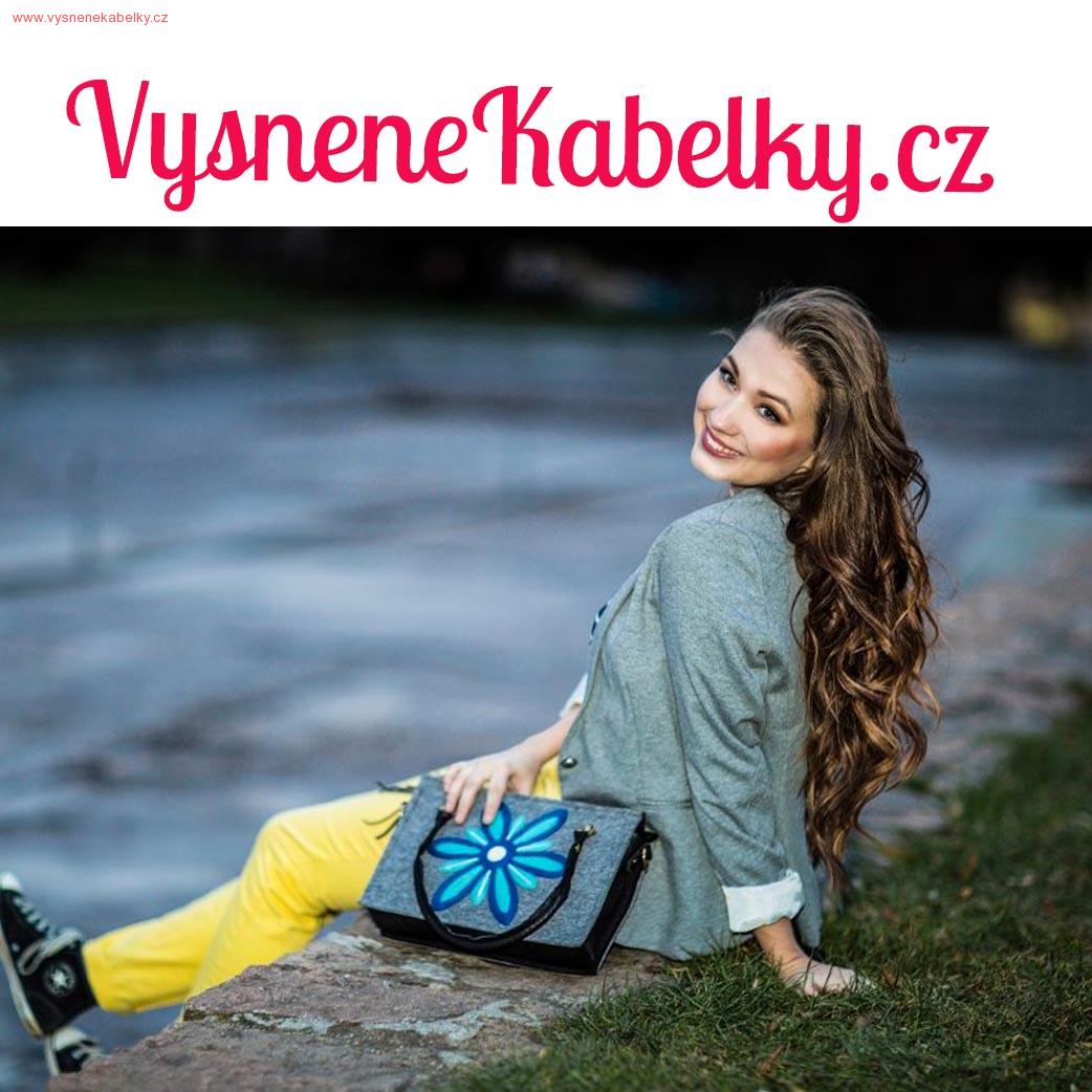 Kabelka Piknik vlčí máky sv. šedá